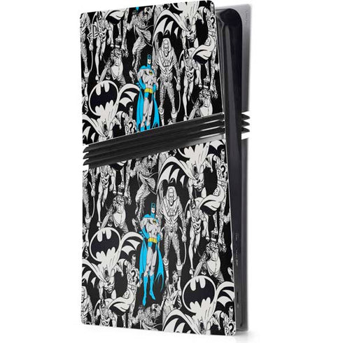 DC Comics Batman Characters Action Poses Print PS5 Pro Console Skin